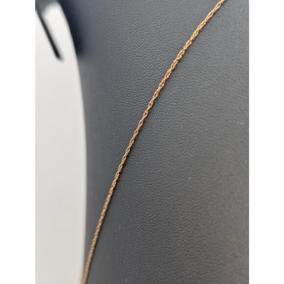 VTG 14K Marked & Tested Black Gemstone Pendant on 14K Yellow Gold Chain Necklace - Picture 4 of 8